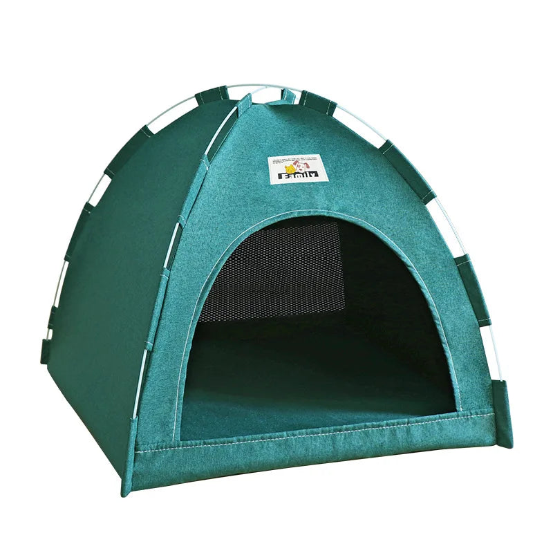 Foldable Cat House Pet Tent Four Seasons Universal Cat and Dog Pet Nest Summer Cool Mat Outdoor Portable Foldable Breathable