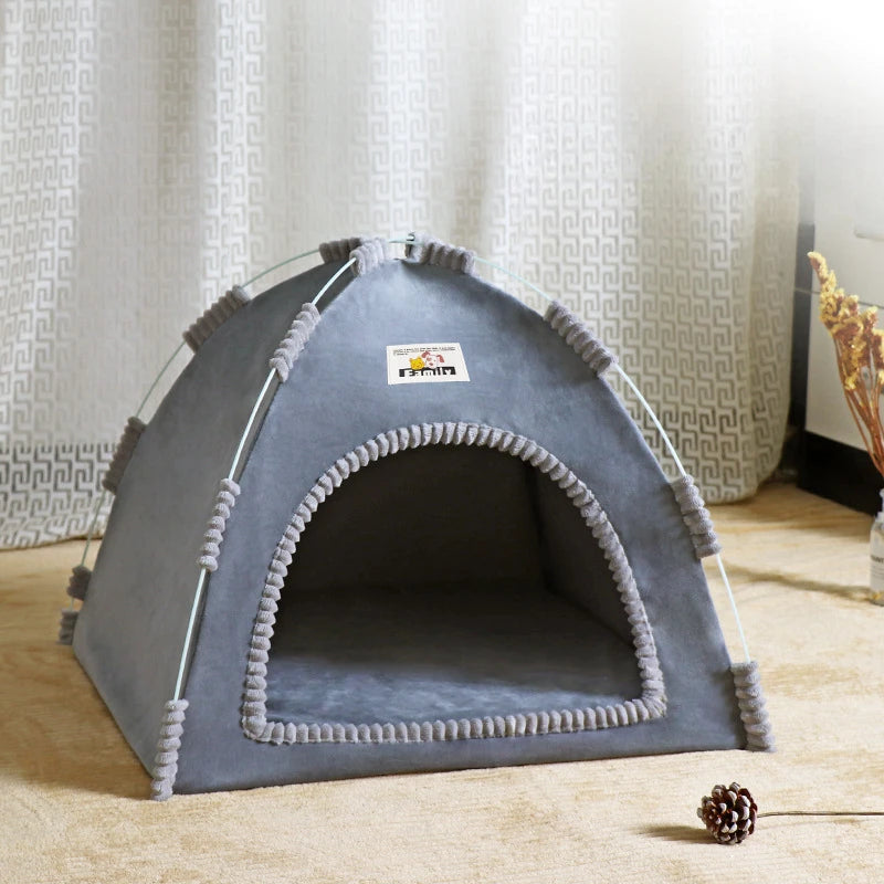 Foldable Cat House Pet Tent Four Seasons Universal Cat and Dog Pet Nest Summer Cool Mat Outdoor Portable Foldable Breathable