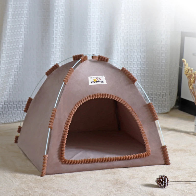 Foldable Cat House Pet Tent Four Seasons Universal Cat and Dog Pet Nest Summer Cool Mat Outdoor Portable Foldable Breathable